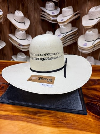 Twister Open Crown Bangora 5" Straw Hat