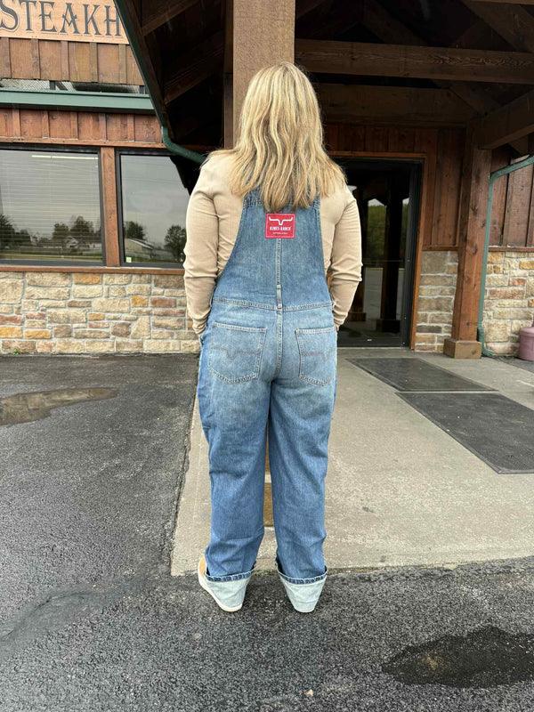 Women's Kimes Billy Dark Wash Overalls-Overalls-Kimes Ranch-Lucky J Boots & More, Women's, Men's, & Kids Western Store Located in Carthage, MO