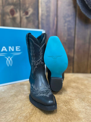 Lil Lane Girls Lexington in Jet Black Boot-Kids Boots-Lane Boots-Lucky J Boots & More, Women's, Men's, & Kids Western Store Located in Carthage, MO