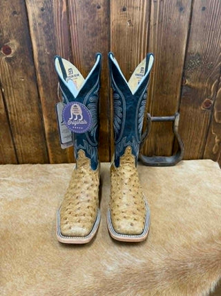 Men's Anderson Bean Umber Bruciato Ostrich Boot