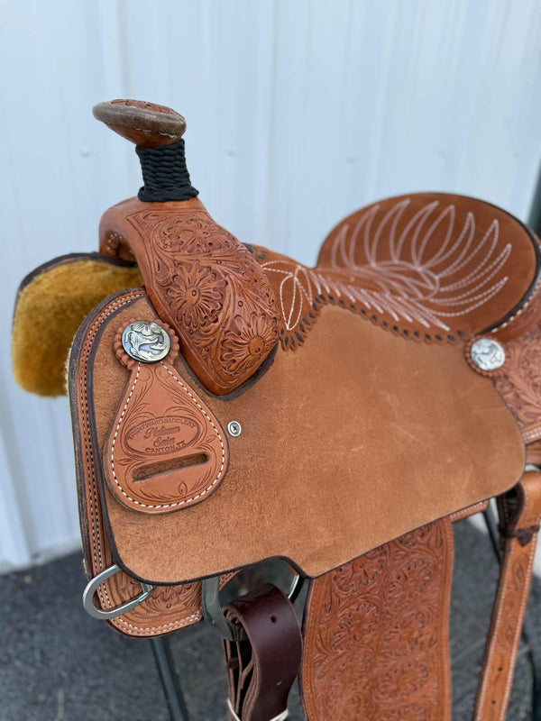 Trent Ward Platinum Roper Saddle ISPR763-25-Saddle-Trent Ward-Lucky J Boots & More, Women's, Men's, & Kids Western Store Located in Carthage, MO