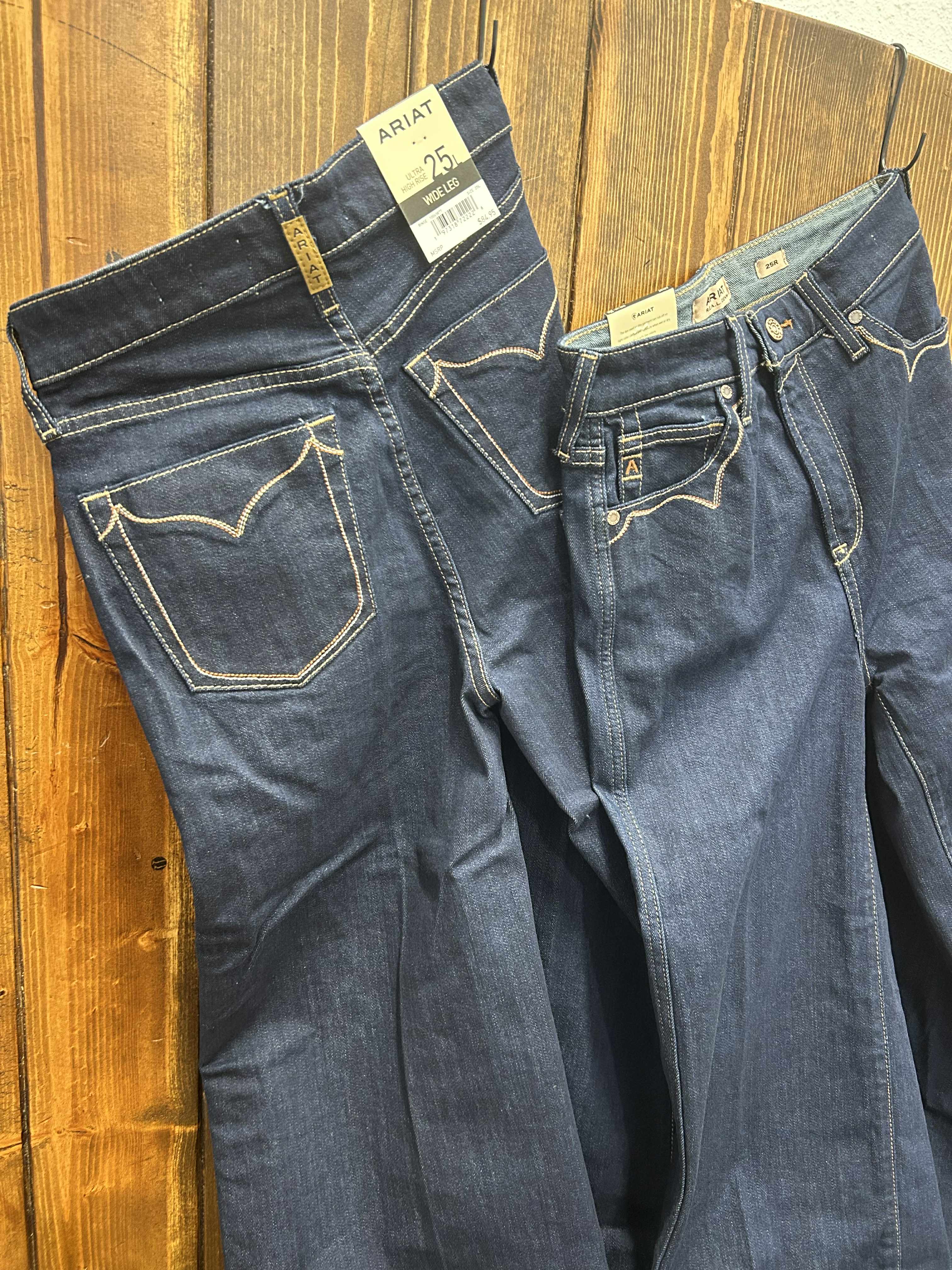 Women's Ariat Veronica Ultra High Rise Wide Leg Jean-Women's Denim-Ariat-Lucky J Boots & More, Women's, Men's, & Kids Western Store Located in Carthage, MO
