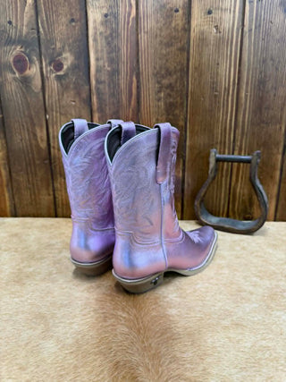 Lil Lane Girls Lavender Metallic Smokeshow Boot-Kids Boots-Lane Boots-Lucky J Boots & More, Women's, Men's, & Kids Western Store Located in Carthage, MO