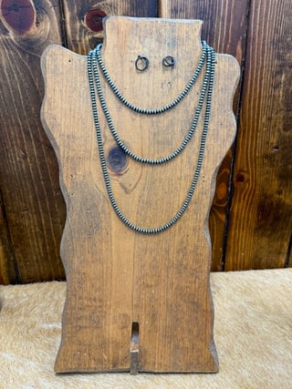 Navajo saucer pearls, handmade silver necklace, Marley necklace, authentic southwestern jewelry, oxidized pearl necklace, bohemian layering necklace, artisan silver beads.