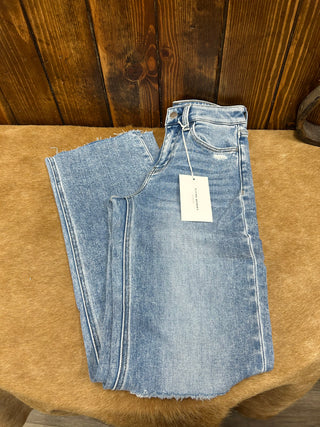 Women's Flying Monkey Lucia High Rise Slim Wide Leg Jean-Women's Denim-Flying Monkey-Lucky J Boots & More, Women's, Men's, & Kids Western Store Located in Carthage, MO