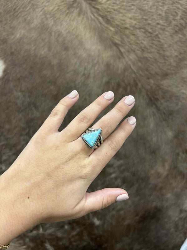 Morgan Ring-Rings-LJ Turquoise-Lucky J Boots & More, Women's, Men's, & Kids Western Store Located in Carthage, MO