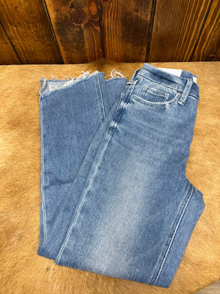 Women's Flying Monkey Gianna High Rise Slim Straight Jean-Women's Denim-Flying Monkey-Lucky J Boots & More, Women's, Men's, & Kids Western Store Located in Carthage, MO