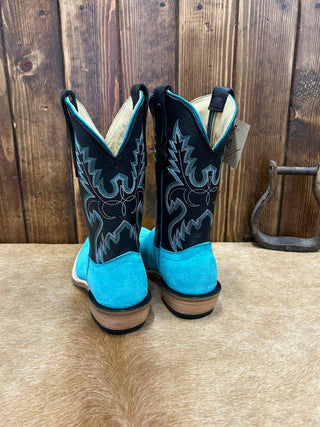 Men's Fenoglio Turquoise Roughout Boot-Men's Boots-Fenoglio Boots-Lucky J Boots & More, Women's, Men's, & Kids Western Store Located in Carthage, MO