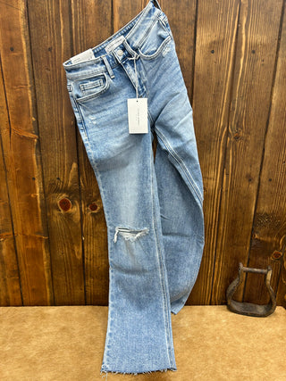 Women's Flying Monkey Lucia High Rise Slim Wide Leg Jean-Women's Denim-Flying Monkey-Lucky J Boots & More, Women's, Men's, & Kids Western Store Located in Carthage, MO