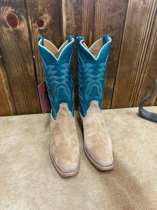 Men's Rios of Mercedes Reversed Bull Tan Shrunken Shoulder Boot-Men's Boots-Rios of Mercedes-Lucky J Boots & More, Women's, Men's, & Kids Western Store Located in Carthage, MO