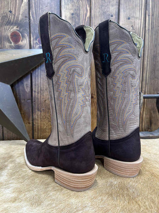 Women's R. Watson Chocolate Deer Roughout Boot-Women's Boots-R. Watson-Lucky J Boots & More, Women's, Men's, & Kids Western Store Located in Carthage, MO