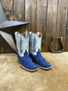 Kid's Macie Bean Blue Suede Boot-Kids Boots-Macie Bean-Lucky J Boots & More, Women's, Men's, & Kids Western Store Located in Carthage, MO