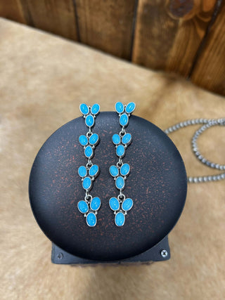 Evie Earrings-Earrings-LJ Turquoise-Lucky J Boots & More, Women's, Men's, & Kids Western Store Located in Carthage, MO