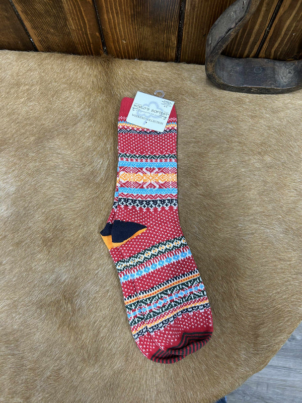 Seasonal Crew Socks-Socks-World's Softest Socks-Lucky J Boots & More, Women's, Men's, & Kids Western Store Located in Carthage, MO