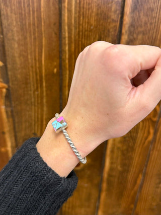 Lyla Cuff-Bracelets-LJ Turquoise-Lucky J Boots & More, Women's, Men's, & Kids Western Store Located in Carthage, MO