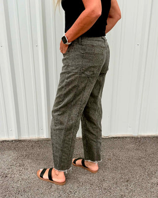 Women's Hidden Sammie Cheetah Barrel Jean