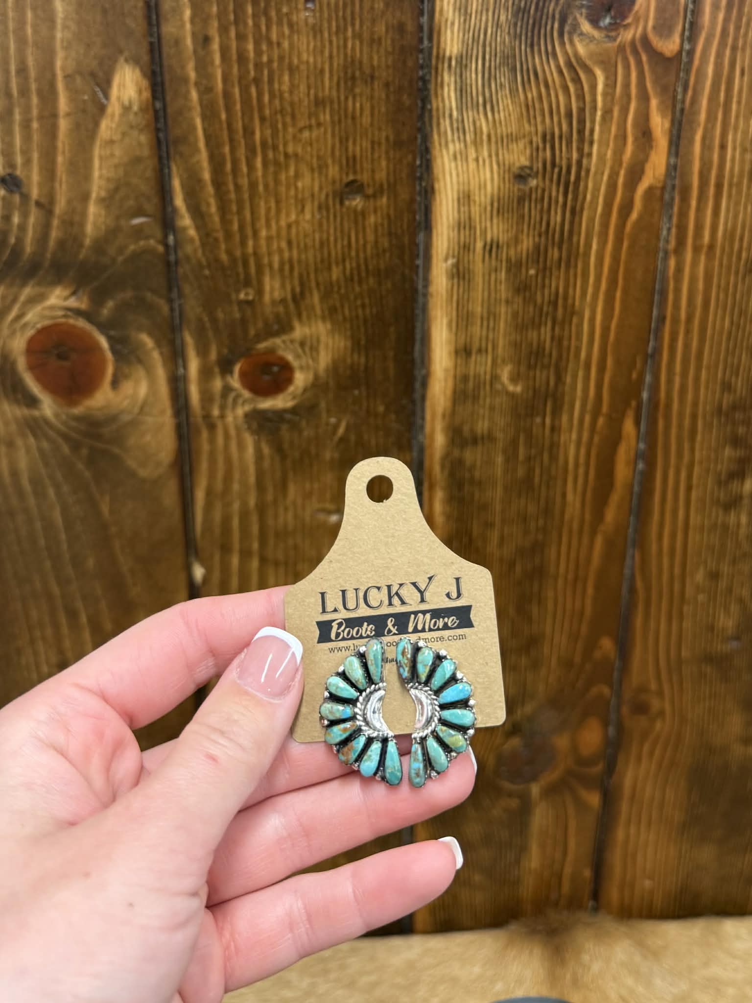 Wrenlee Earrings-Earrings-LJ Turquoise-Lucky J Boots & More, Women's, Men's, & Kids Western Store Located in Carthage, MO