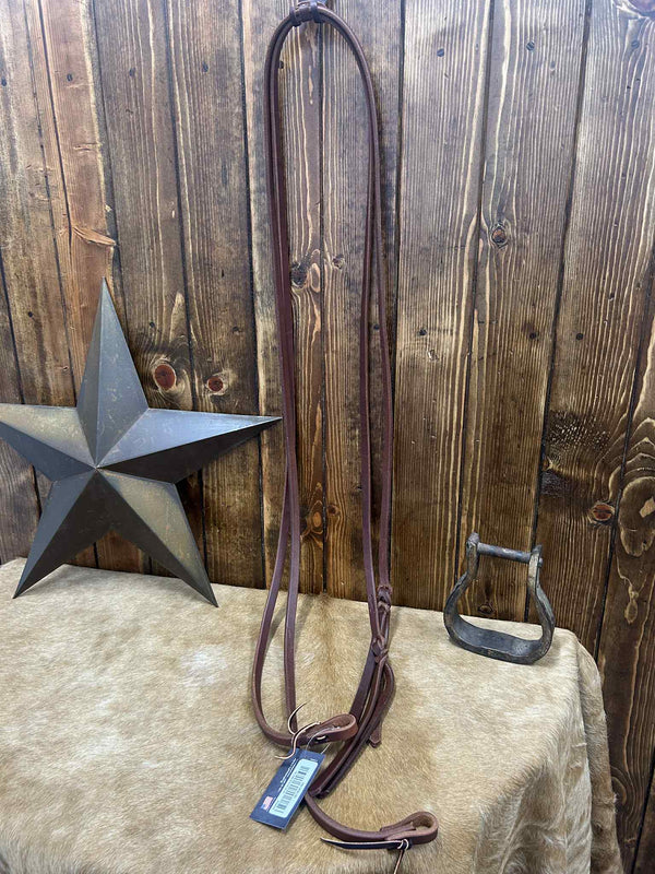 RH7062POP 5/8" Split Popper Tail Reins-Reins-Professionals Choice-Lucky J Boots & More, Women's, Men's, & Kids Western Store Located in Carthage, MO