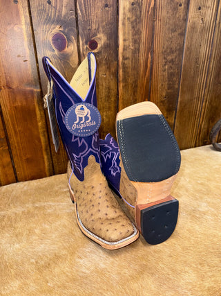 Men's Anderson Bean Antique Rose Full Quill Ostrich Boot