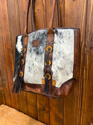 STS Guadalupe Cowhide Palomino Tote
