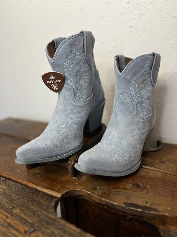 Ariat Chandler Western Bootie in Baby Blue-Women's Booties-Ariat-Lucky J Boots & More, Women's, Men's, & Kids Western Store Located in Carthage, MO