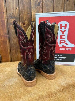 Men's Hyer Cowley Matte Dark Brown Big Bass Boot