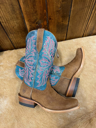Women's Ariat Futurity Oak Brown Roughout Boot