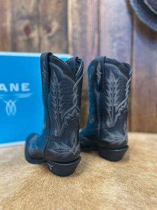 Lil Lane Girls Lexington in Jet Black Boot-Kids Boots-Lane Boots-Lucky J Boots & More, Women's, Men's, & Kids Western Store Located in Carthage, MO