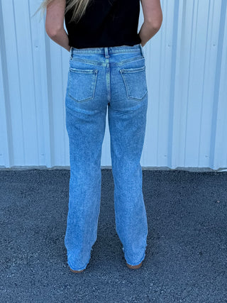 Women's Flying Monkey Lucia High Rise Slim Wide Leg Jean