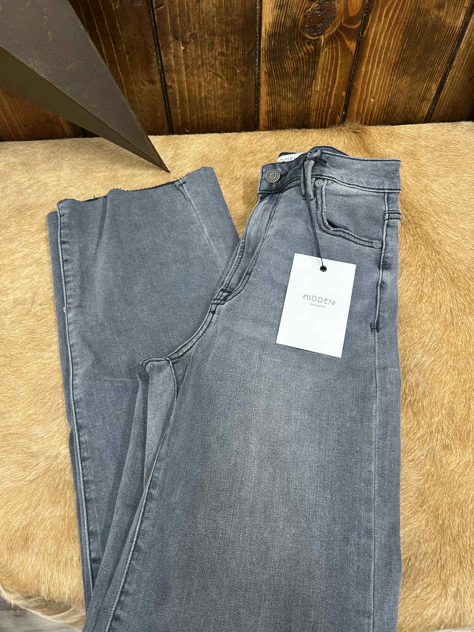 Hidden Amelia High Rise Straight Leg Jean-Women's Denim-HIDDEN-Lucky J Boots & More, Women's, Men's, & Kids Western Store Located in Carthage, MO