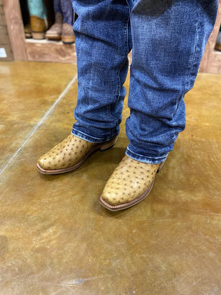 Fenoglio Full Quill Umber Bruciato Ostrich Boot-Men's Boots-Fenoglio Boots-Lucky J Boots & More, Women's, Men's, & Kids Western Store Located in Carthage, MO