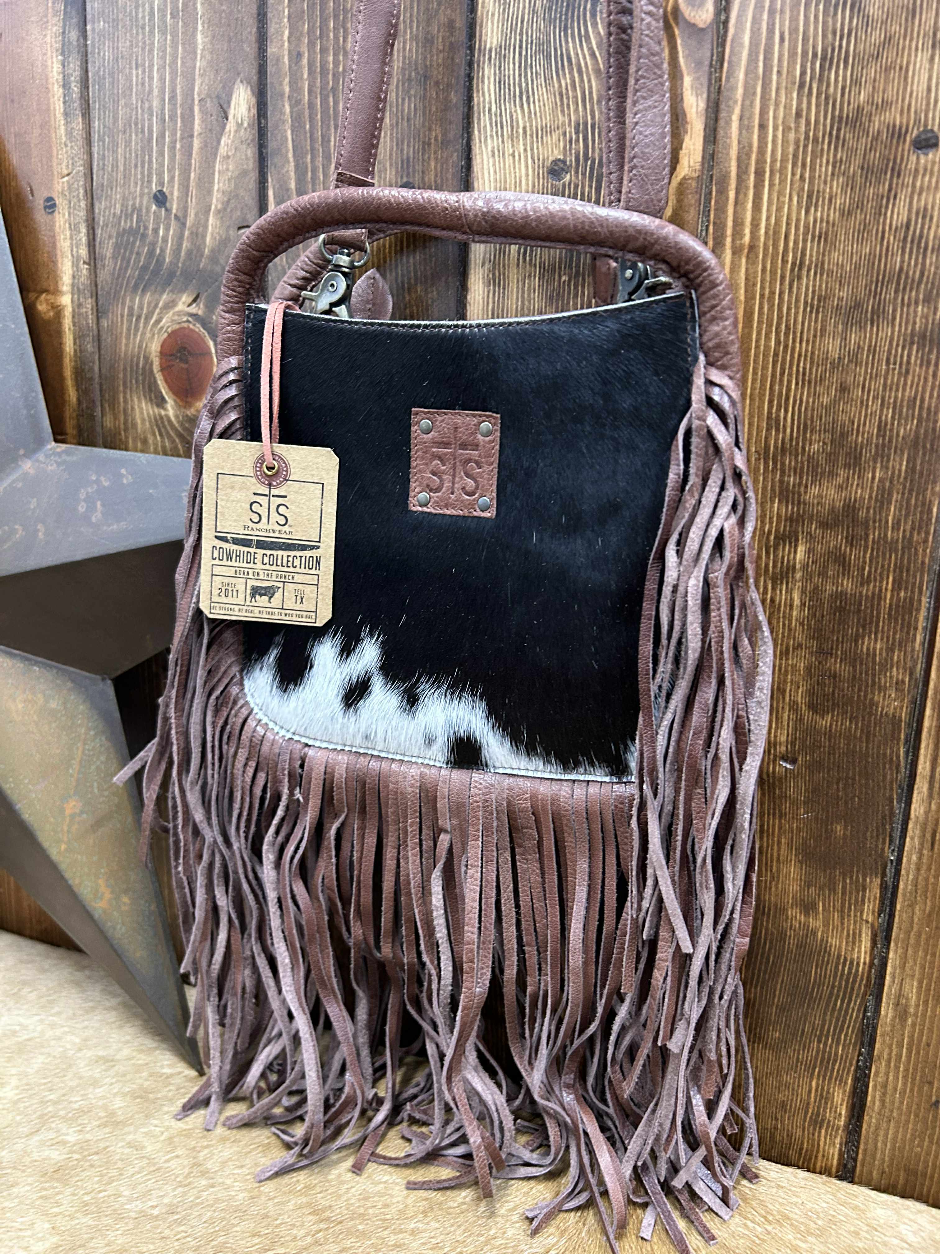 STS Indie Cowhide Brown Sugar Satchel-Crossbody bag-Carrol STS Ranchwear-Lucky J Boots & More, Women's, Men's, & Kids Western Store Located in Carthage, MO