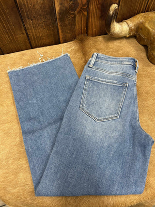 Flying Monkey Andrea High Rise Slim Wide Jean-Women's Denim-Flying Monkey-Lucky J Boots & More, Women's, Men's, & Kids Western Store Located in Carthage, MO