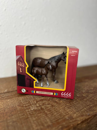 Four Sixes Quarter Horse Set-Toys-Big Country Toys-Lucky J Boots & More, Women's, Men's, & Kids Western Store Located in Carthage, MO