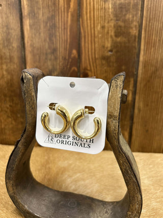 Gold Earrings-Earrings-LJ Fashion Jewelry-Lucky J Boots & More, Women's, Men's, & Kids Western Store Located in Carthage, MO