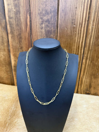 Gold Waterproof Necklaces-Necklaces-LJ Fashion Jewelry-Lucky J Boots & More, Women's, Men's, & Kids Western Store Located in Carthage, MO