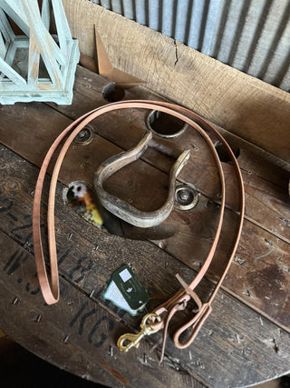 H506 Flat Roper Reins 1/2X8-Reins-Berlin Leather-Lucky J Boots & More, Women's, Men's, & Kids Western Store Located in Carthage, MO
