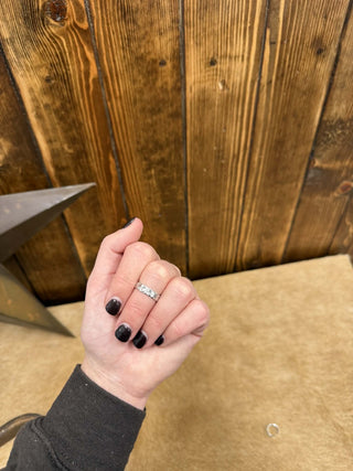 Hammered Cuff Rings-Rings-LJ Fashion Jewelry-Lucky J Boots & More, Women's, Men's, & Kids Western Store Located in Carthage, MO