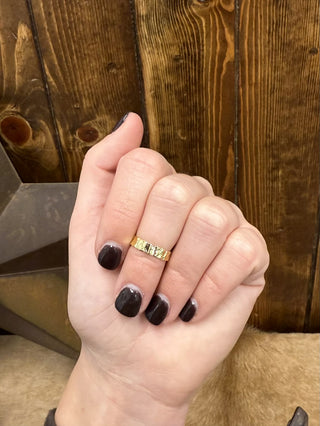 Hammered Cuff Rings-Rings-LJ Fashion Jewelry-Lucky J Boots & More, Women's, Men's, & Kids Western Store Located in Carthage, MO