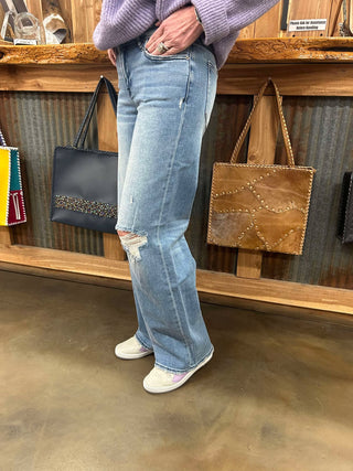 Hidden Elena Mid Rise Dad Jeans-Women's Denim-HIDDEN-Lucky J Boots & More, Women's, Men's, & Kids Western Store Located in Carthage, MO