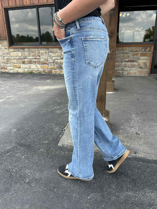 Hidden Logan High Rise Dad Basic Jean-Women's Denim-HIDDEN-Lucky J Boots & More, Women's, Men's, & Kids Western Store Located in Carthage, MO