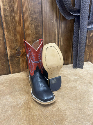 Kid's Horse Power Black Full Grain Leather Boot-Kids Boots-Horse Power-Lucky J Boots & More, Women's, Men's, & Kids Western Store Located in Carthage, MO