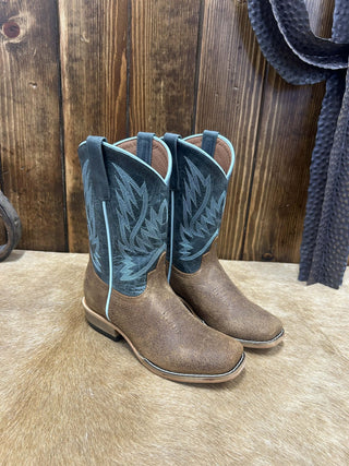 Kid's Horse Power Tobacco Old Suede Boot-Kids Boots-Horse Power-Lucky J Boots & More, Women's, Men's, & Kids Western Store Located in Carthage, MO