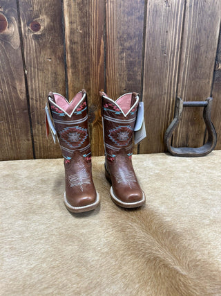 Kid's Roper Brown Arizona Boot-Kids Boots-Karman-Lucky J Boots & More, Women's, Men's, & Kids Western Store Located in Carthage, MO