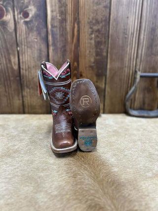 Kid's Roper Brown Arizona Boot-Kids Boots-Karman-Lucky J Boots & More, Women's, Men's, & Kids Western Store Located in Carthage, MO