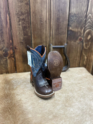 Kid's Roper Brown Clint Boot-Kids Boots-Karman-Lucky J Boots & More, Women's, Men's, & Kids Western Store Located in Carthage, MO