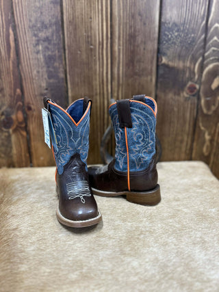 Kid's Roper Brown Clint Boot-Kids Boots-Karman-Lucky J Boots & More, Women's, Men's, & Kids Western Store Located in Carthage, MO