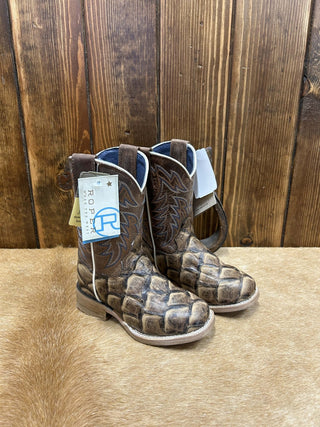Kid's Roper Brown March Madness Boot-Kids Boots-Roper-Lucky J Boots & More, Women's, Men's, & Kids Western Store Located in Carthage, MO