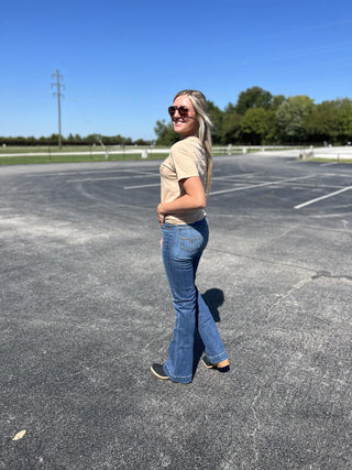 Kimes Ranch Jennifer Mid Wash High Rise Jeans-Women's Denim-Kimes Ranch-Lucky J Boots & More, Women's, Men's, & Kids Western Store Located in Carthage, MO