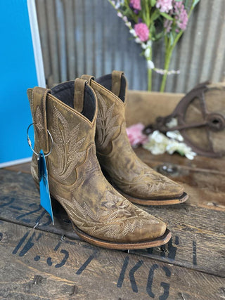 Lane Boots Burnt Caramel Lexington Bootie-Women's Booties-Lane Boots-Lucky J Boots & More, Women's, Men's, & Kids Western Store Located in Carthage, MO